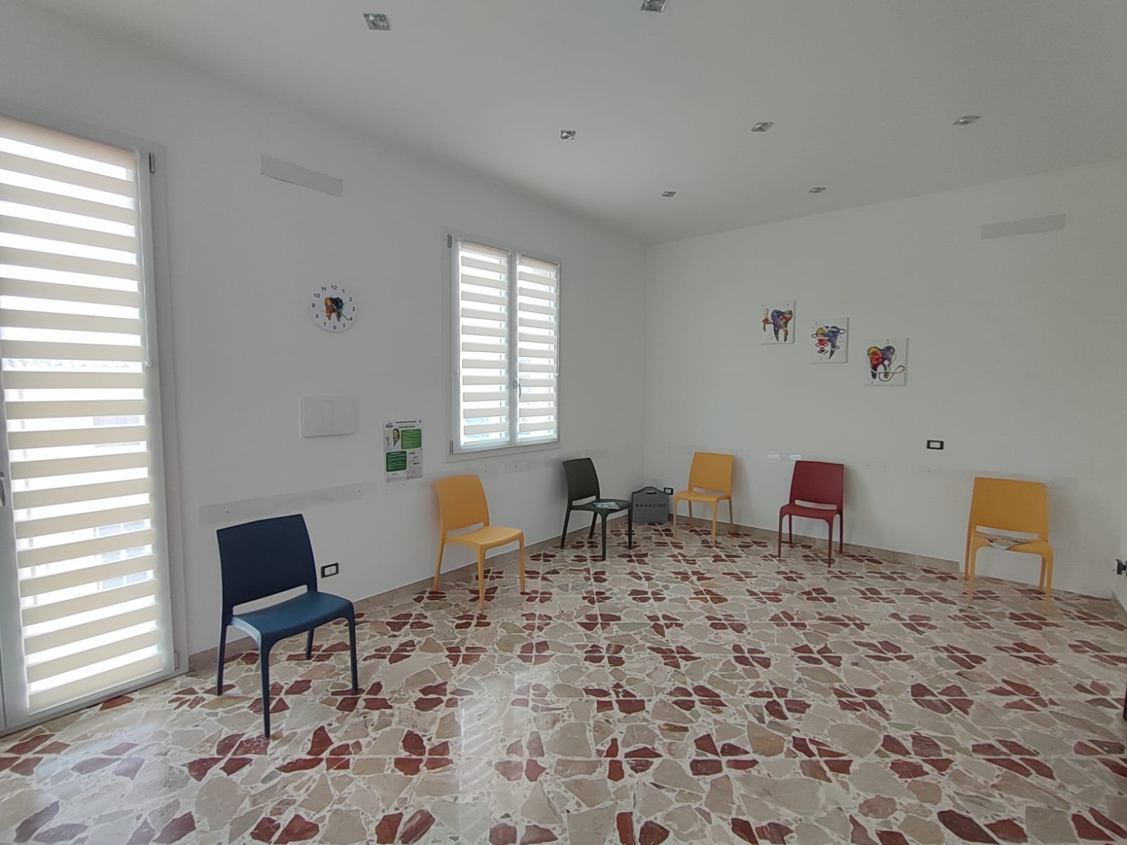 Area accoglienza pazienti nello studio